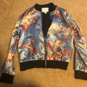 Floral Bomber Jacket